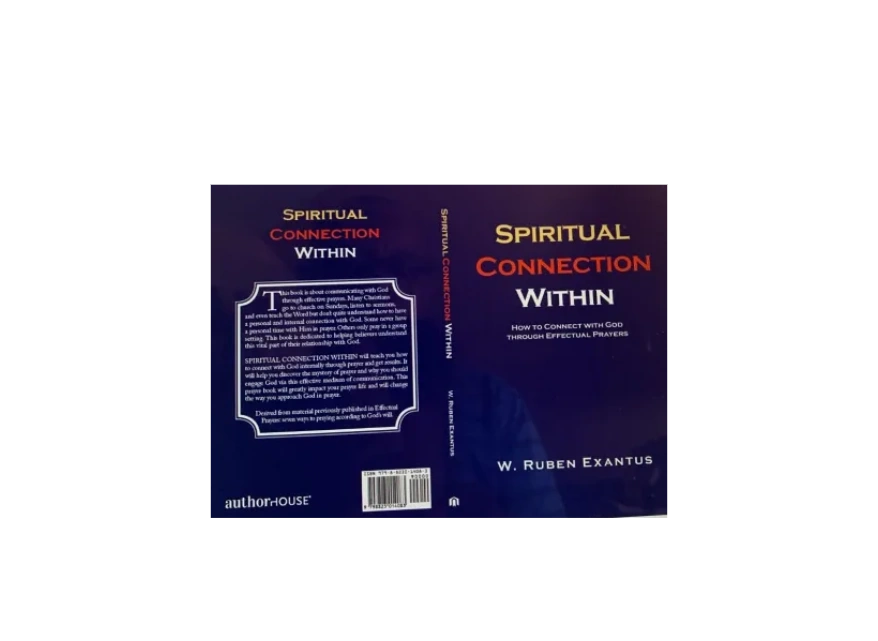 Full cover spread of the book Spiritual Connection Within by W. Ruben Exantus